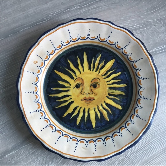 Vintage Sun Plate - Picture 1 of 3